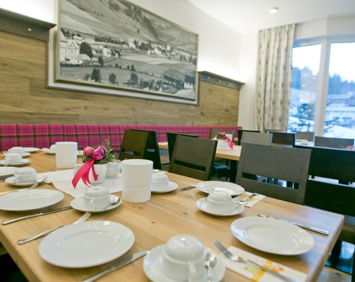 Frühstücksraum im Landhotel Berger