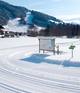 Gespurte Loipe in Eben im Pongau