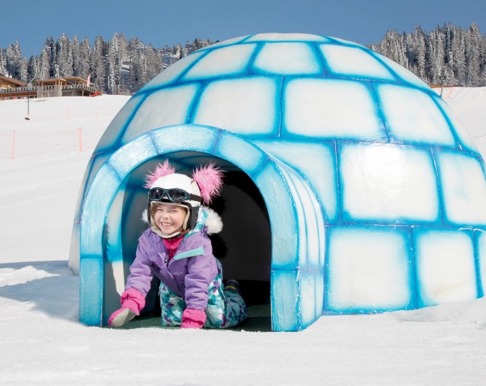 Iglu für die spaßigen Momente im Winterurlaub © Tourismusverband Eben