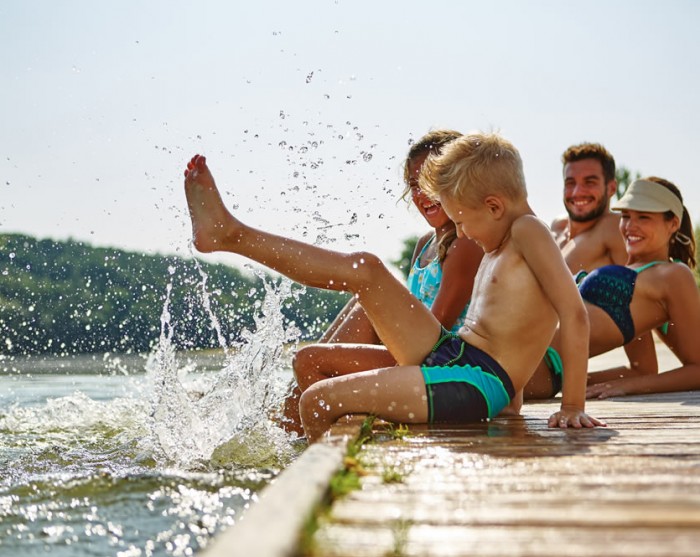Schwimmen am Ebener Badesee
