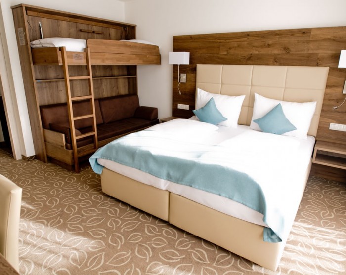 Doppelzimmer in blau